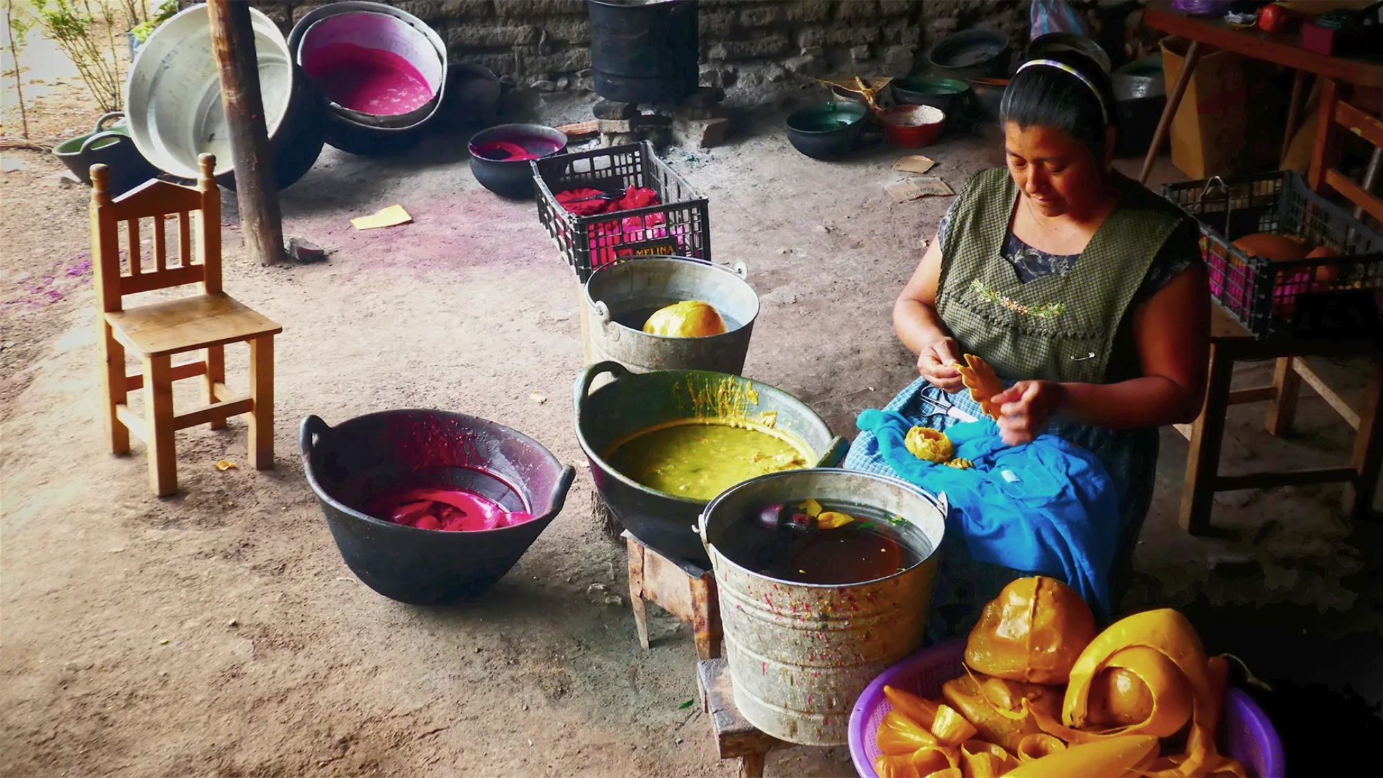 Traditional Candle Maker in Teotitlan del Valle